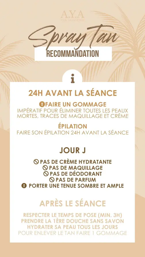 Le Spray Tan Bio AYA bronzage naturel caramel sans UV à Charleville 1